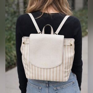 Kate Spade Mulberry Street Small Breezy Striped Backpack Ottoman Stripe